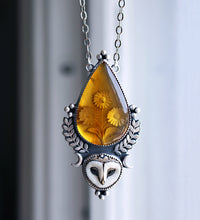 "Bloom Where You Are" Laura Mears Owl Statement Pendant