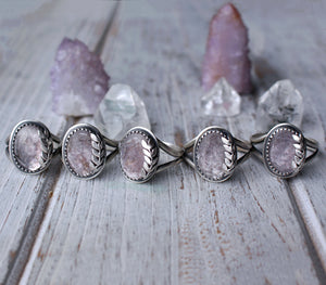 "Pools of Lilac" Lepidolite Ring - Size 10