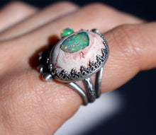 "Across the Universe" High-Grade Galaxy Opal Ring - Size 6.25