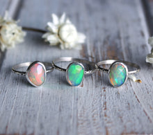 "Starlight" Rosecut Ethiopian Opal Ring - size 7.5
