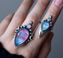 "Sunset Lover" Aurora Opal Doublet Ring - Size 9