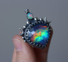 "Ocean Sunset" Aurora Opal Doublet + Ethiopian Opal Statement Ring - Size 8.5