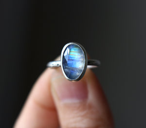 "Moon Light" High-Grade Moonstone Ring - Size 5.25
